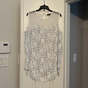 Vince Camuto Geometric Sheer Tunic